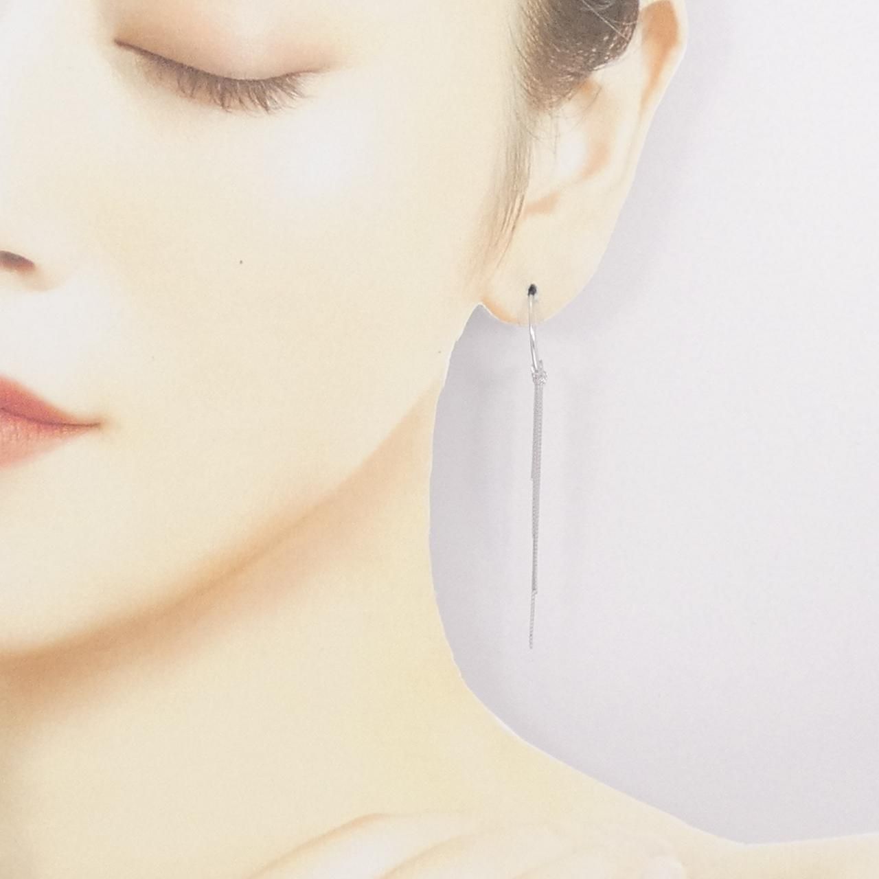 K14WG ピアス K14WG フープピアス 14金ホワイトゴールド |ギフト専門