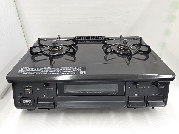 中古品】 パロマ Paloma ガスコンロ ガステーブル 都市ガス 右強火力 