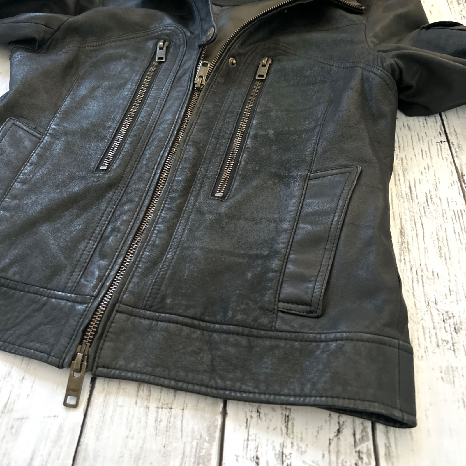 AVIREX アビレックス レディース ラムレザー シングルライダースジャケット AVIREX アビレックス レディース レザージャケット 羊革