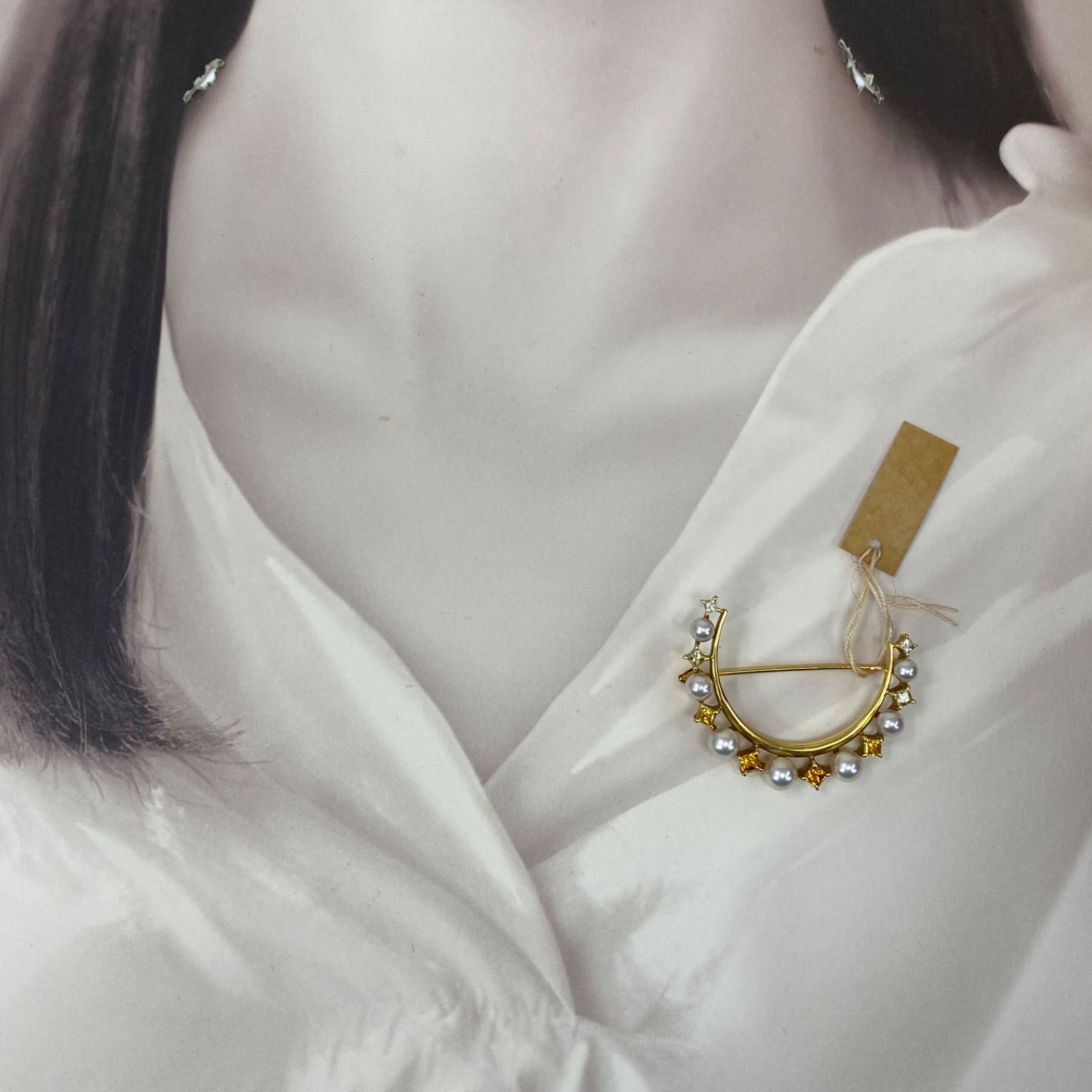御木本 ミキモト MIKIMOTO K18YG アコヤ真珠 ペンダントトップ 
