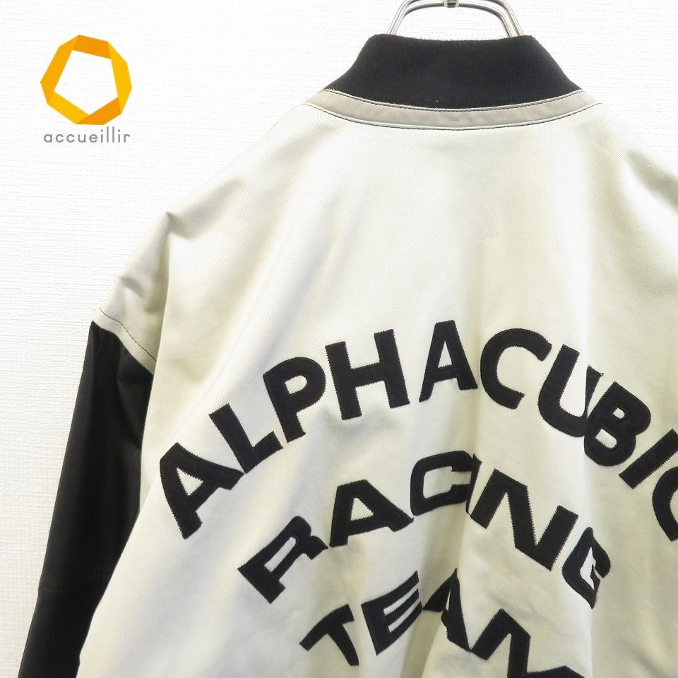 スタジャンALPHA CUBIC RACING TEAM 美品 スタジャンALPHA CUBIC RACING TEAM 美品