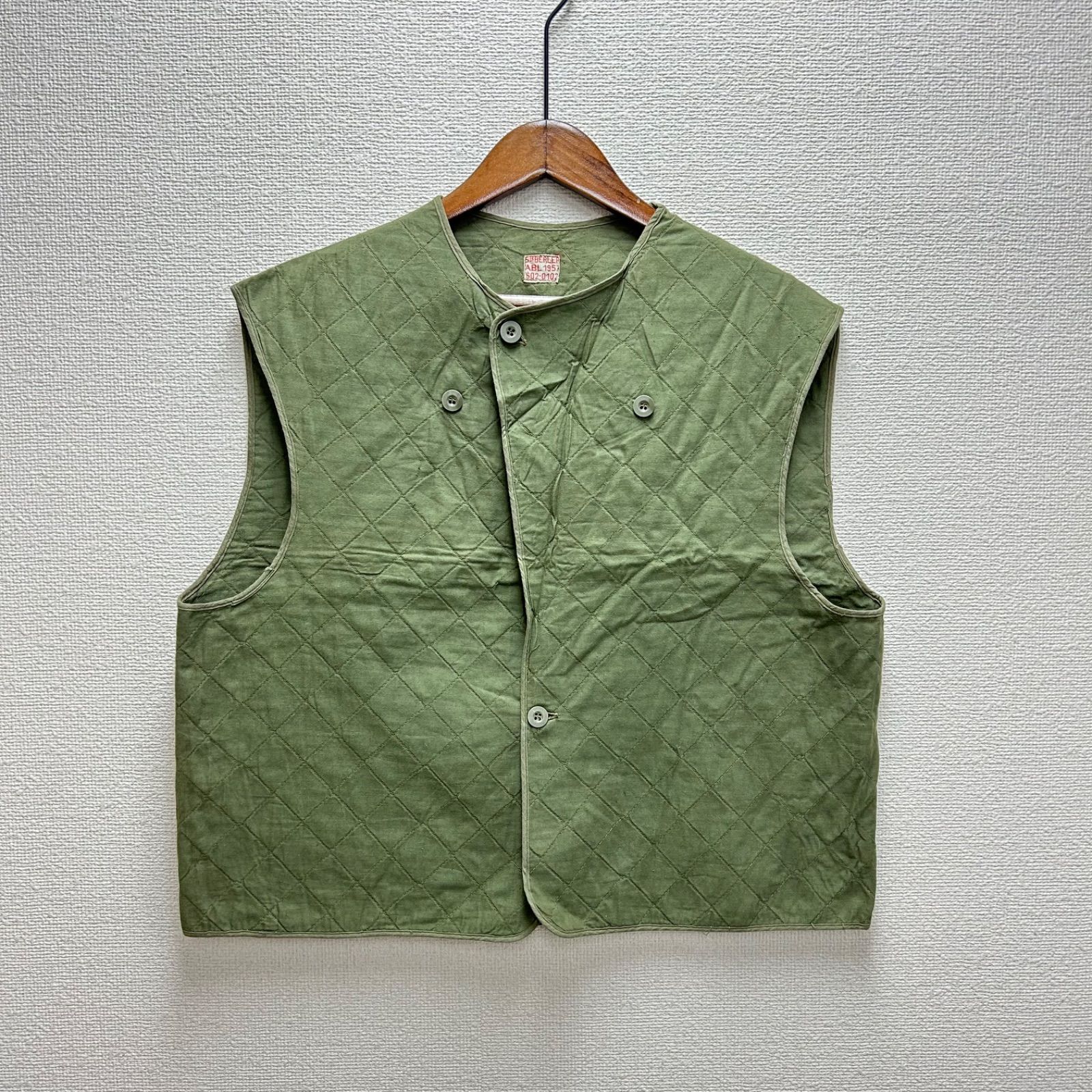 VINTAGE MILITARY 1950年代 ベルギー軍 キルティングベスト