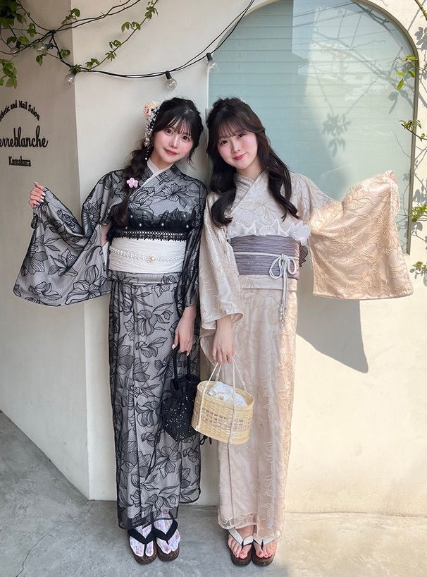 【最安値‼️】3点セット2Wayチュール花柄セパレート浴衣[tu1512] 新品tu1512] 3点セット2Wayチュール花柄セパレート浴衣 - メルカリ