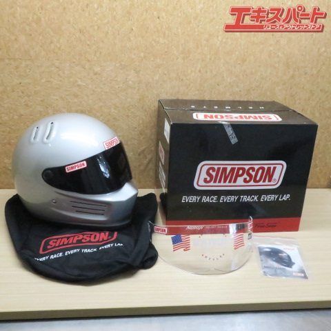 SIMPSON シンプソン バイクヘルメット フルフェイス BANDIT シルバー 62cm