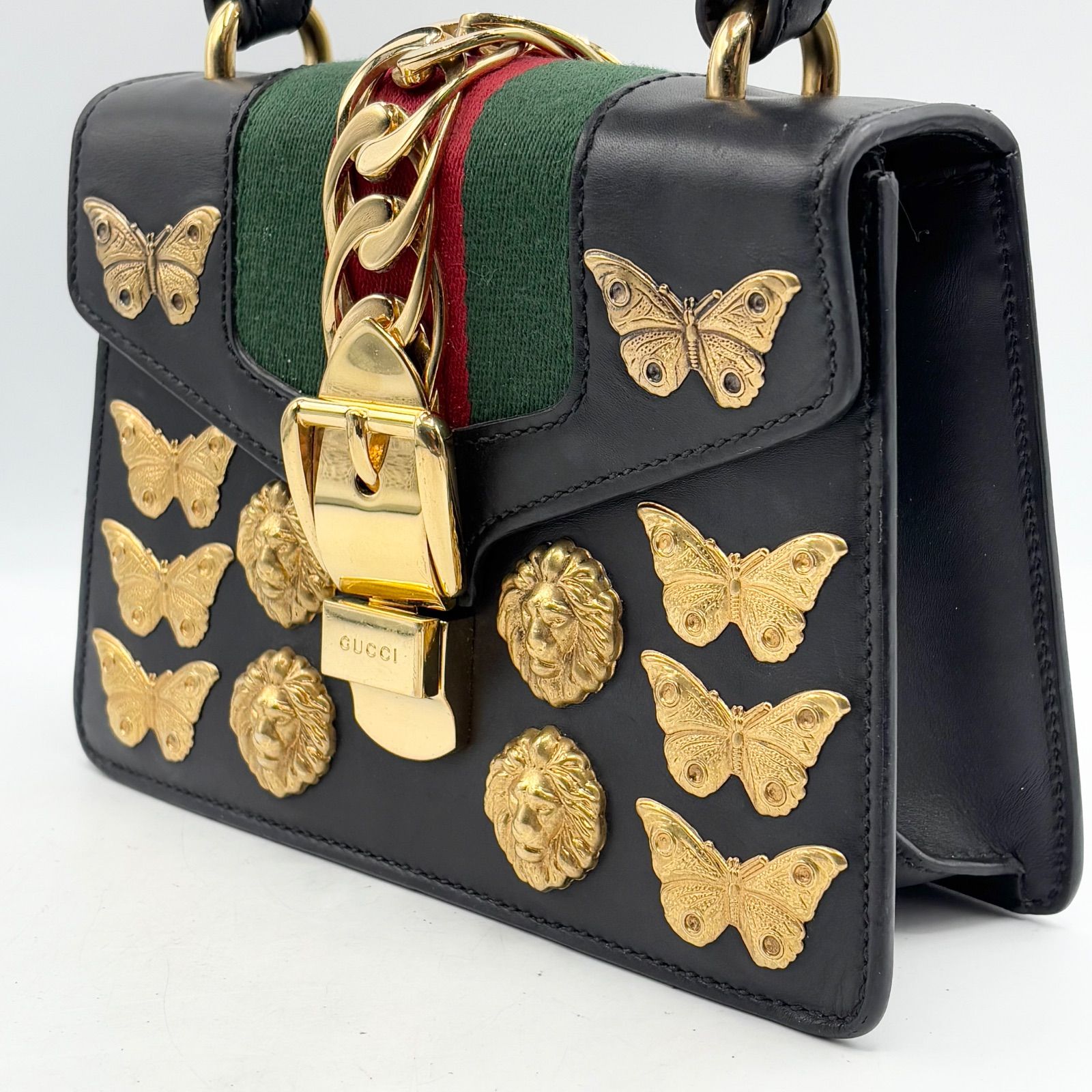 GUCCI グッチ 未使用 シルヴィ 3WAY レザー ショルダー ハンドバッグ 