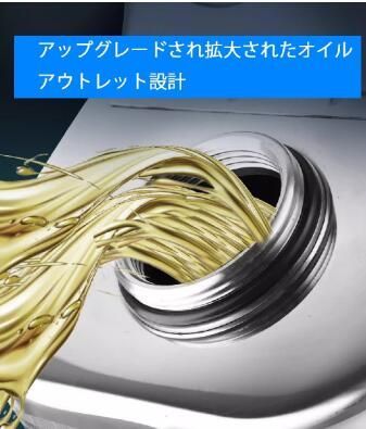 最新型 ガソリン携行缶 灯油タンク ポータブル燃料タンク 軽量耐久 ステンレス 防錆 防爆 持ち運び便利 20L SUS201 60720L