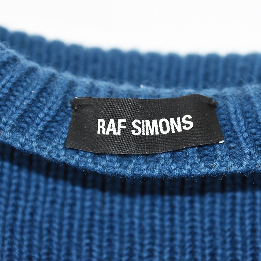 ABランク】RAF SIMONS ラフ シモンズ SINGLE PANEL PATCH TURTLENECK シングルパネル パッチ タートルネック  ニット ターコイズ 中古 - メルカリ