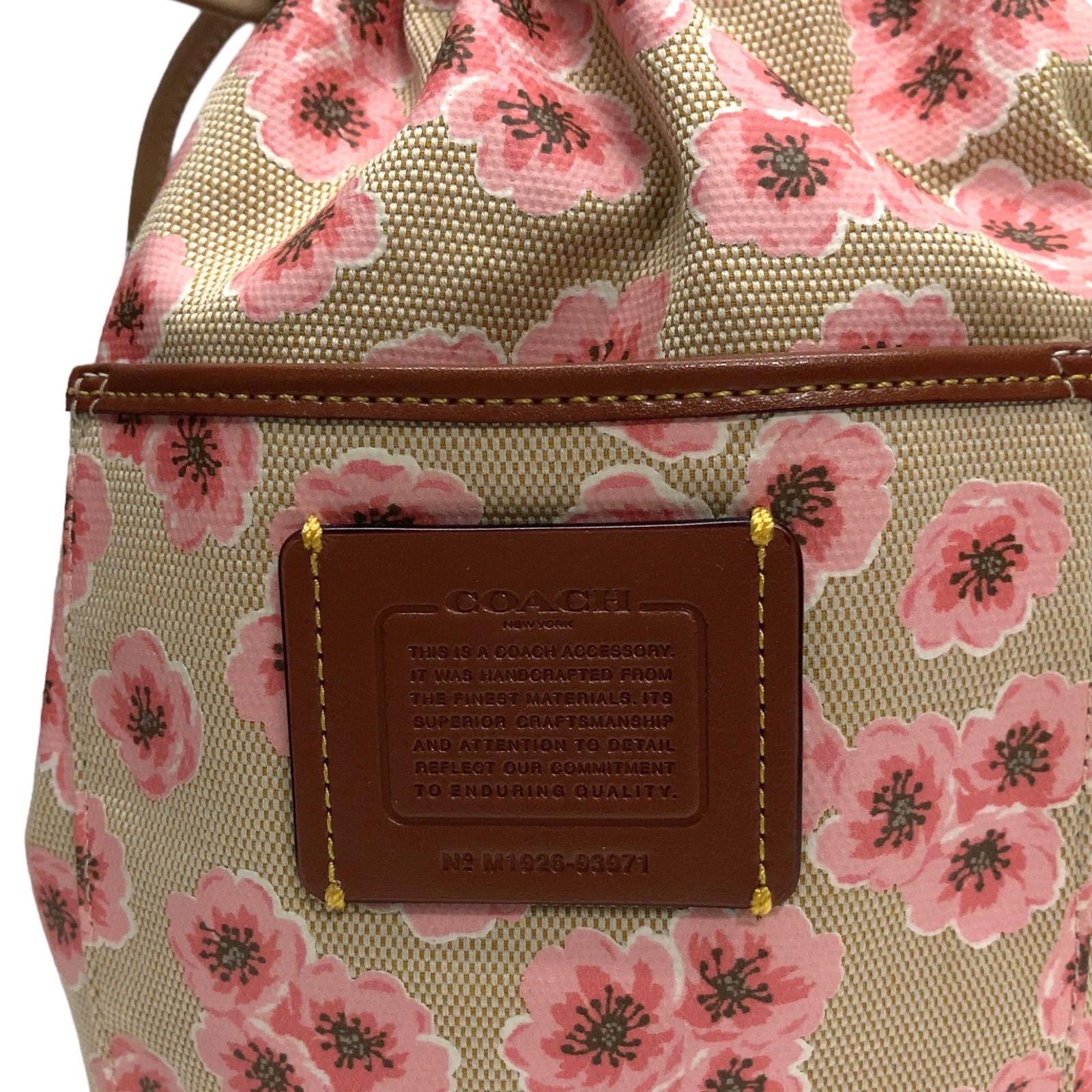コーチ 93971 ウィズ サクラ ブロッサム プリント ドロー コーチ COACH