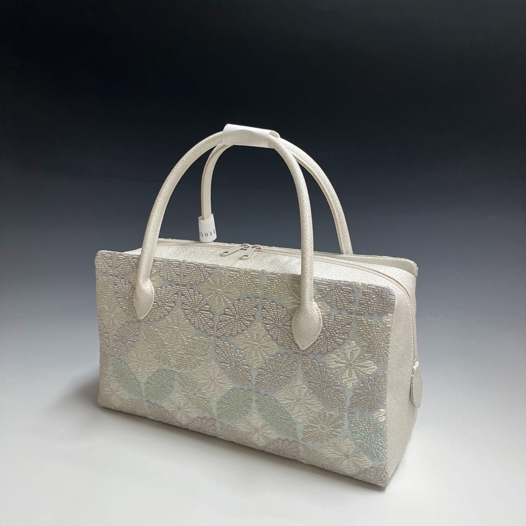 ●特別セール● お洒落 京都 西陣織 正絹帯地 使用 利休バッグ25911