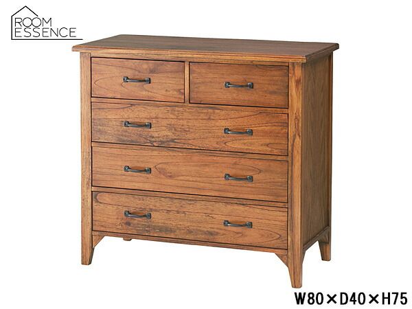 東谷 ティンバー チェスト ブラウン W80×D40×H75 PM-307 完成品 棚