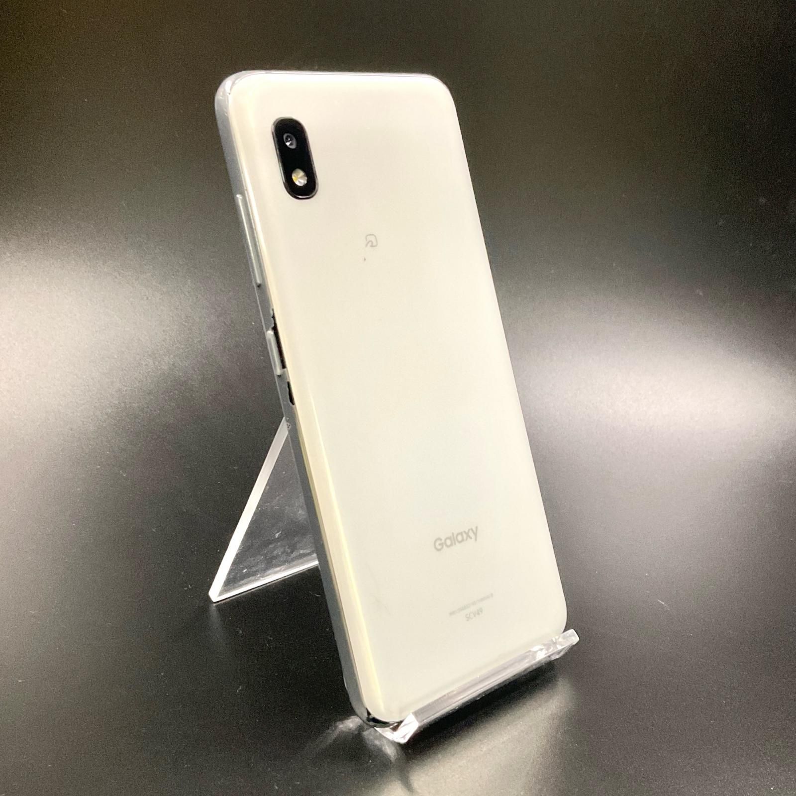 【全額返金保証】【最速発送】SAMSUNG Galaxy A21 シンプル 64GB ホワイト au SCV49 白ロム 動作確認済