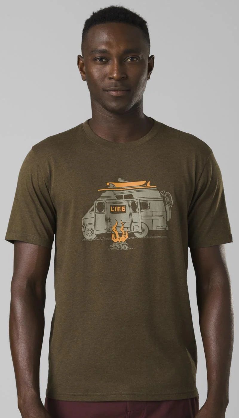 ★prAna プラナ クライミングTシャツ ボルダリングウェア Freebird Journeyman 鷹 鷲 イーグル ホーク Climbing Bouldering Size:S Grey prAna Will Travel Journeyman 2 Men's T-Shirtsプラナ ウィル
