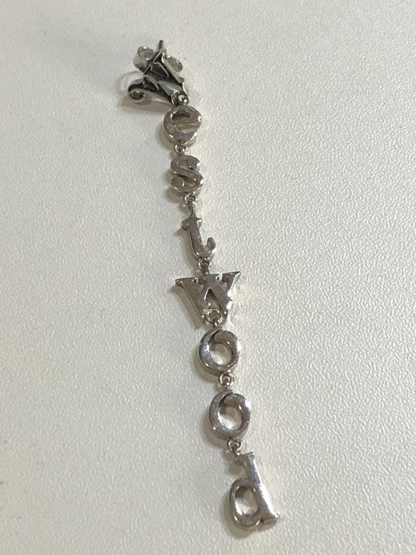 029080 vivienne westwood ロゴ ピアス 片耳 シングル ヴィヴィアンウエストウッド