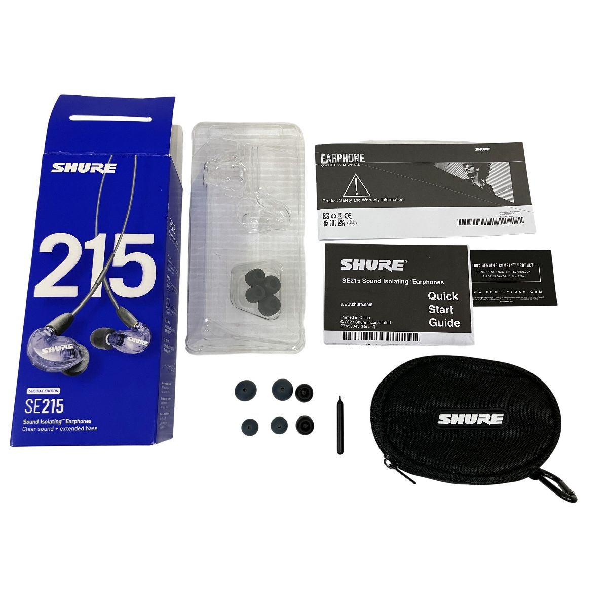 SHURE SE215 Special Edition シュア 高遮音性 シングルダイナミック型 イヤホン 音響機器 O10457814