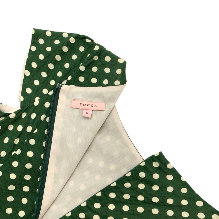 TOCCA トッカ MELODY ドレス ワンピース グリーン 0 OPTOSM0220