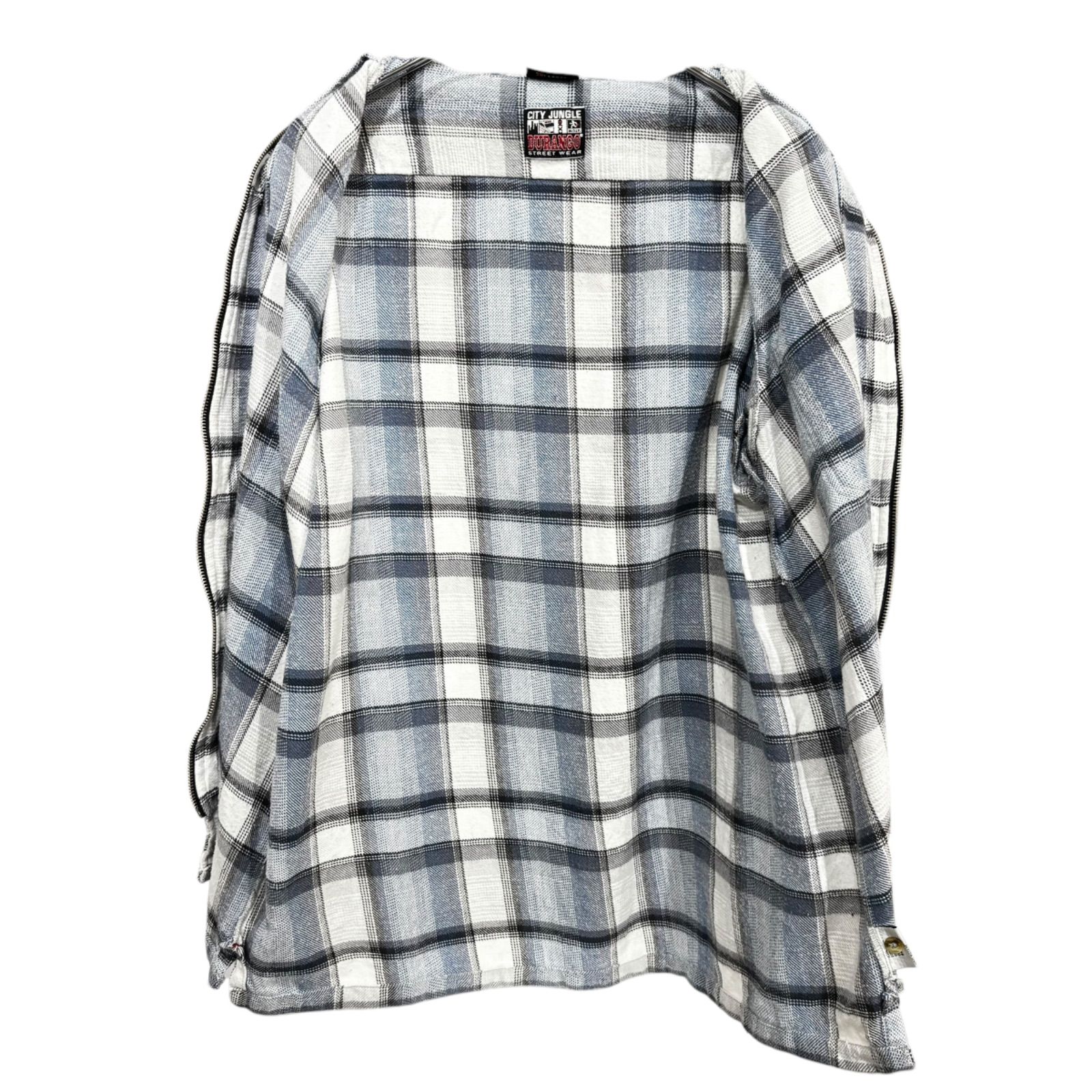 90s~ DURANGO STREET WEAR Zip Up Flannel Shirt 【L】 90年代