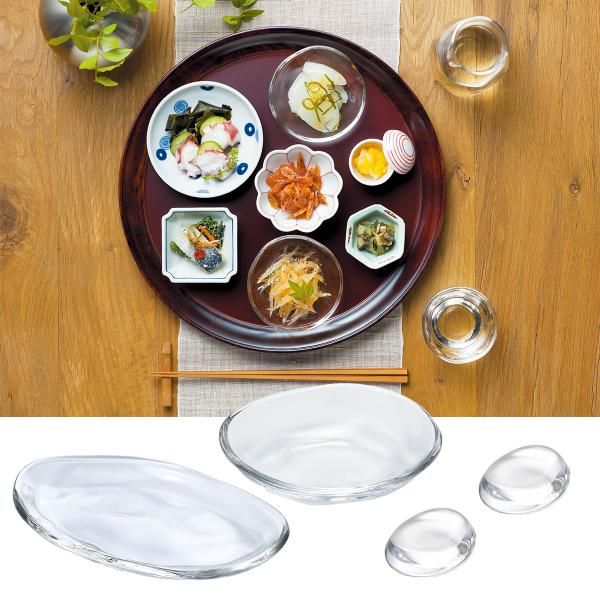 【新品・3営業日で発送】石塚硝子 《日本製》てびねり ミニトレイ【小皿】【トレー】【おつまみ】 (11898 P-6283)【入数:48】