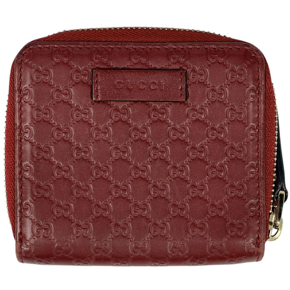 グッチ GUCCI マイクログッチシマ 二つ折り 財布 シグネチャー  