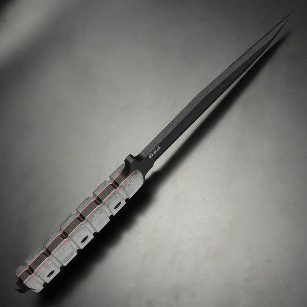 TOPS ユーティリティナイフ Combat Knife 1095炭素鋼 マイカルタハンドル TPUS01 18歳以上 OLIVEOS_COM_TR