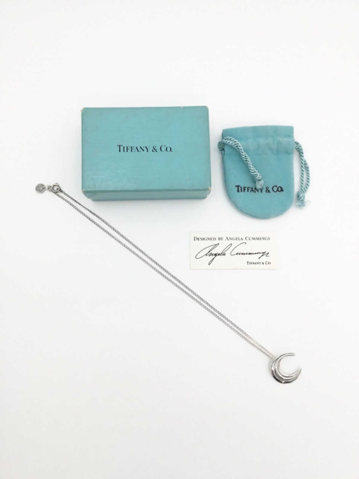 中古 良品】希少 ティファニー TIFFANY&Co. フェザー ムーン