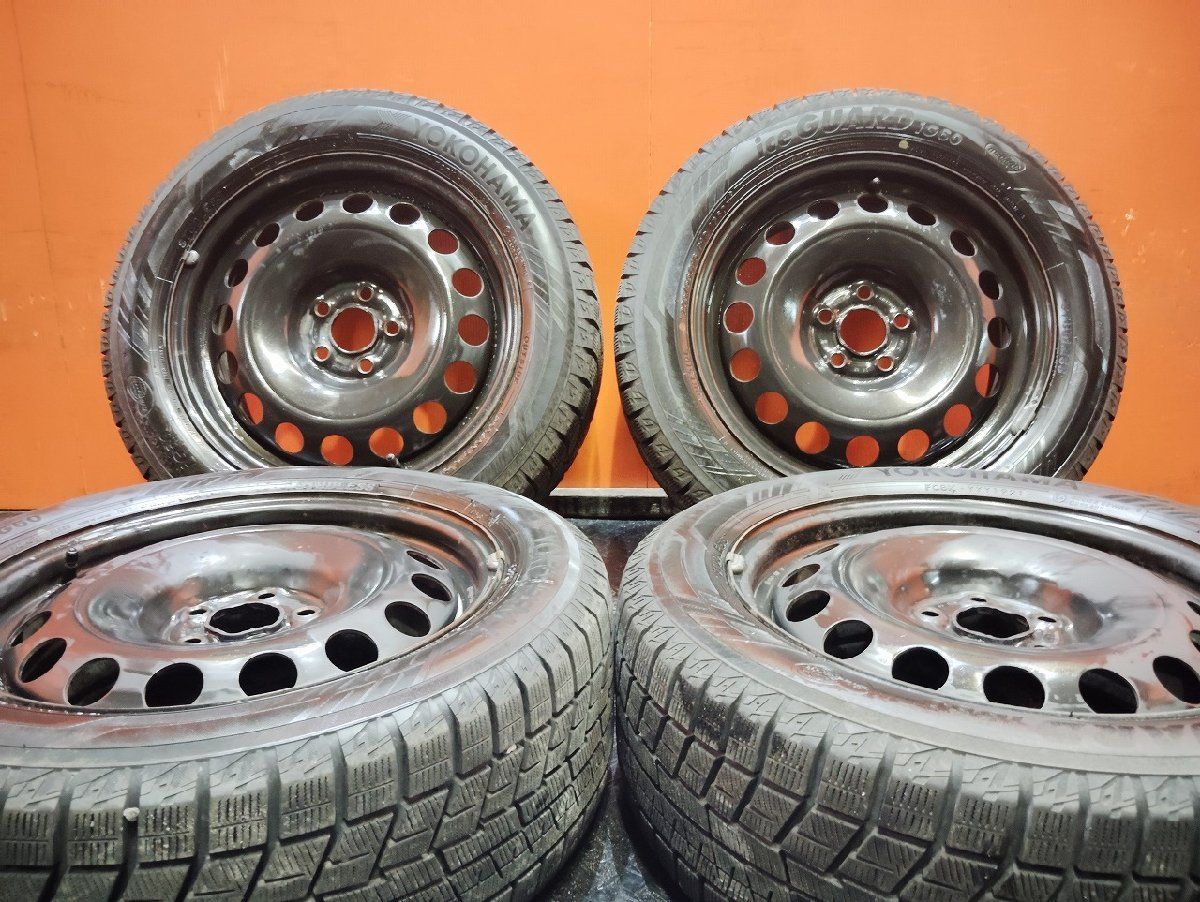 YOKOHAMA iG60 205|55R16 スタッドレス VW ニュービートル 純正ホイール 16インチ 6.5J5HPCD100 42 21年製 バリ溝 KTN345
