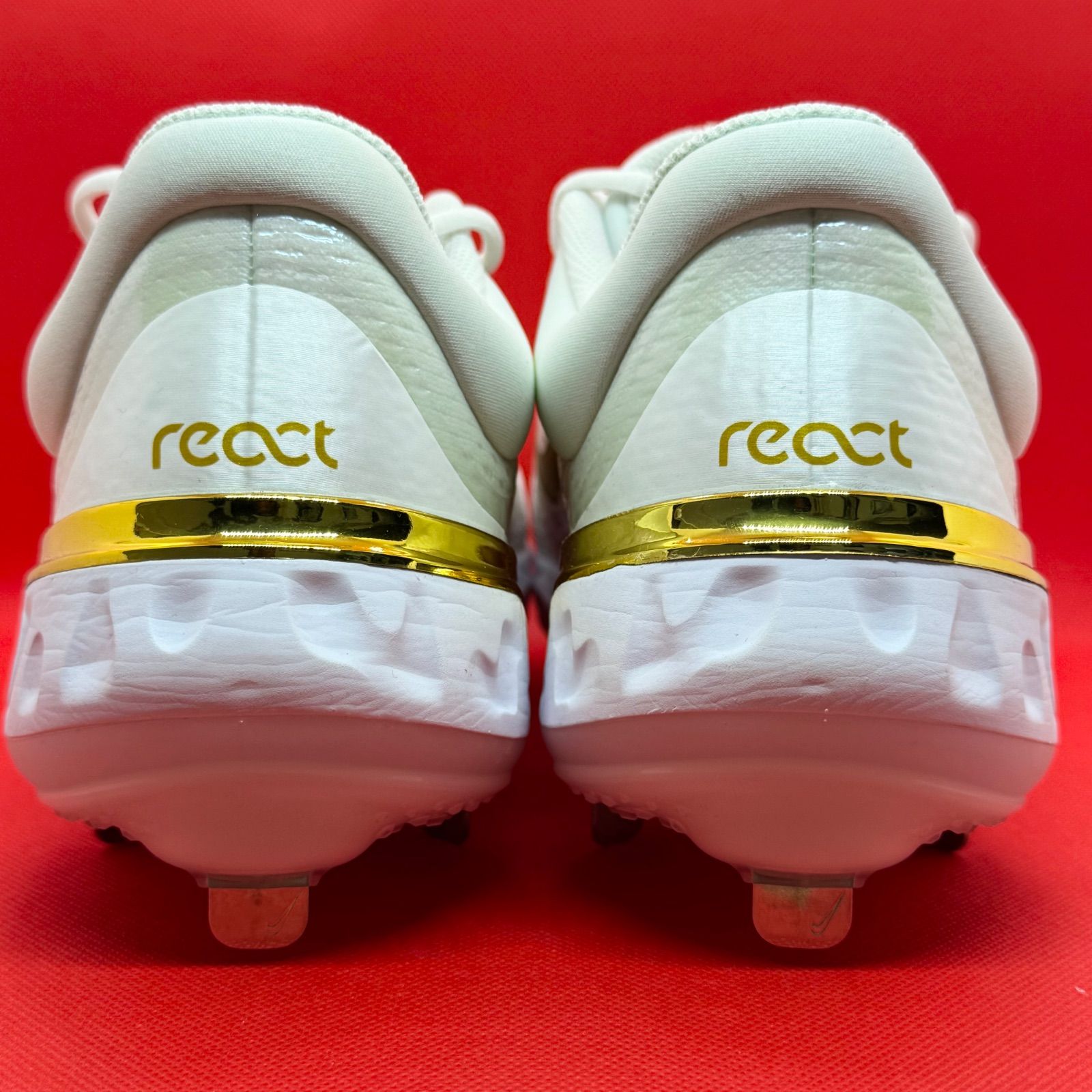 SSK スパイク 白 ブロックソール 3本ベルト プロエッジ