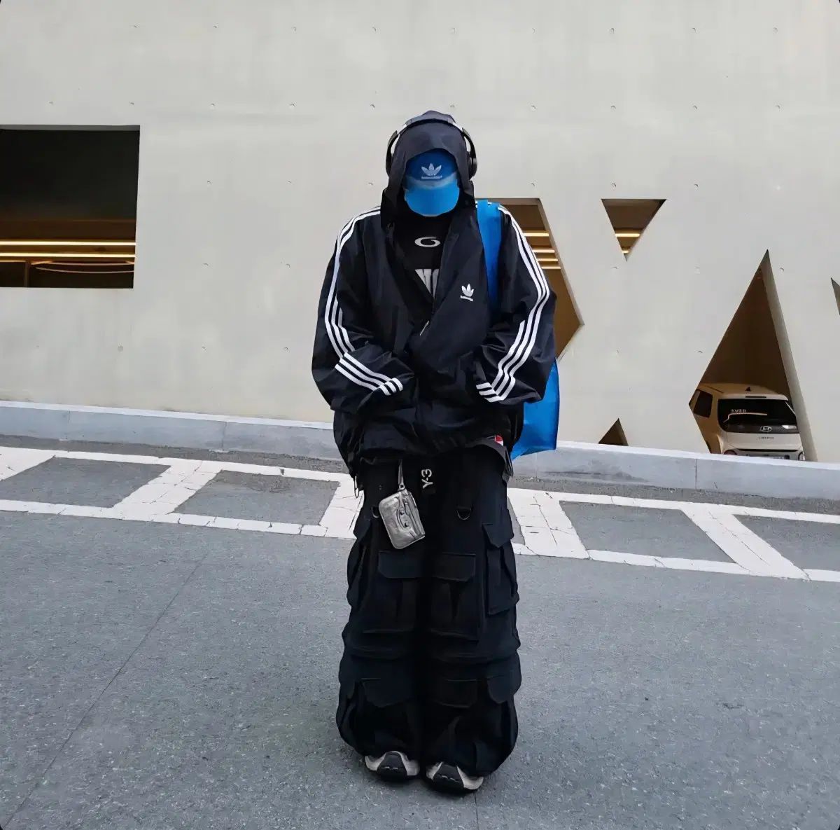 balenciaga adidas ジップフーディー BALENCIAGA(バレンシアガ) adidas(アディダス) ポプリン フード