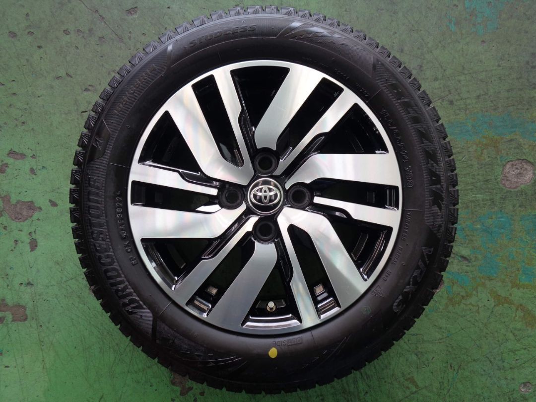 5J-14インチ 4H100 +35 トヨタ ルーミー 純正 中古 アルミ 165/65R14 VRX3 22年製 新品 スタッドレス 旧品 4本