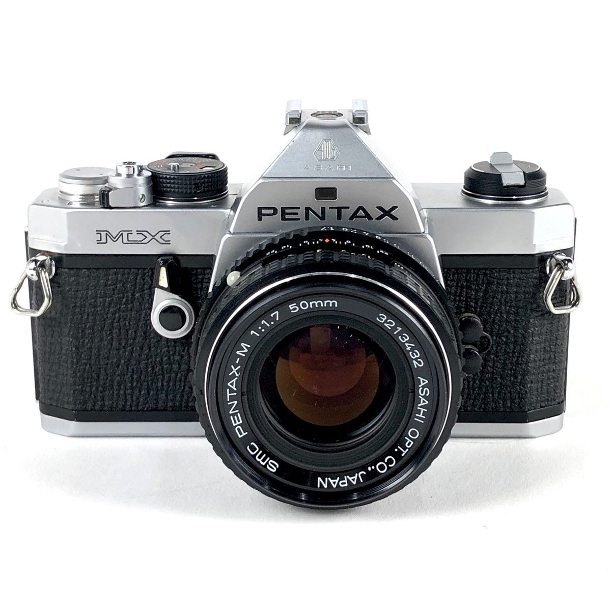 ペンタックス PENTAX MX シルバー + SMC PENTAX-M 50mm F1.7 フィルム マニュアルフォーカス 一眼レフカメラ 【中古】