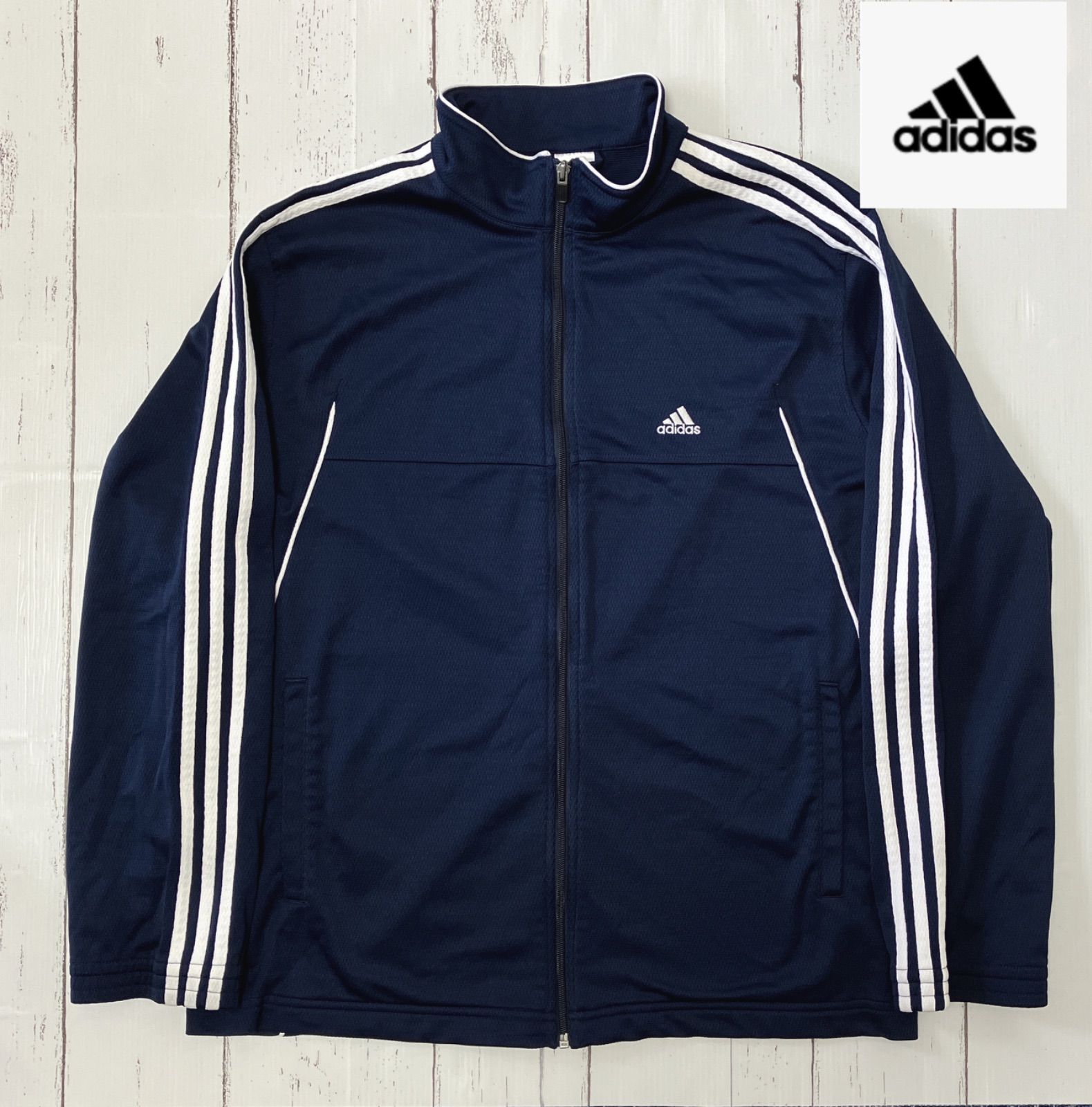 アディダス adidas トラックジャケット ジャージ IDEAL ネイビー 