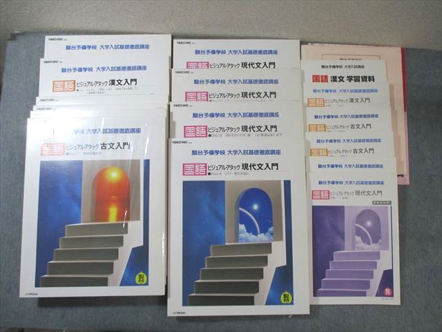 XD01-081 駿台 国語 ビジュアル・アタック 状態良品 1993 VHD10枚付き 藤田修一/高橋正治/山本末正   000L0D