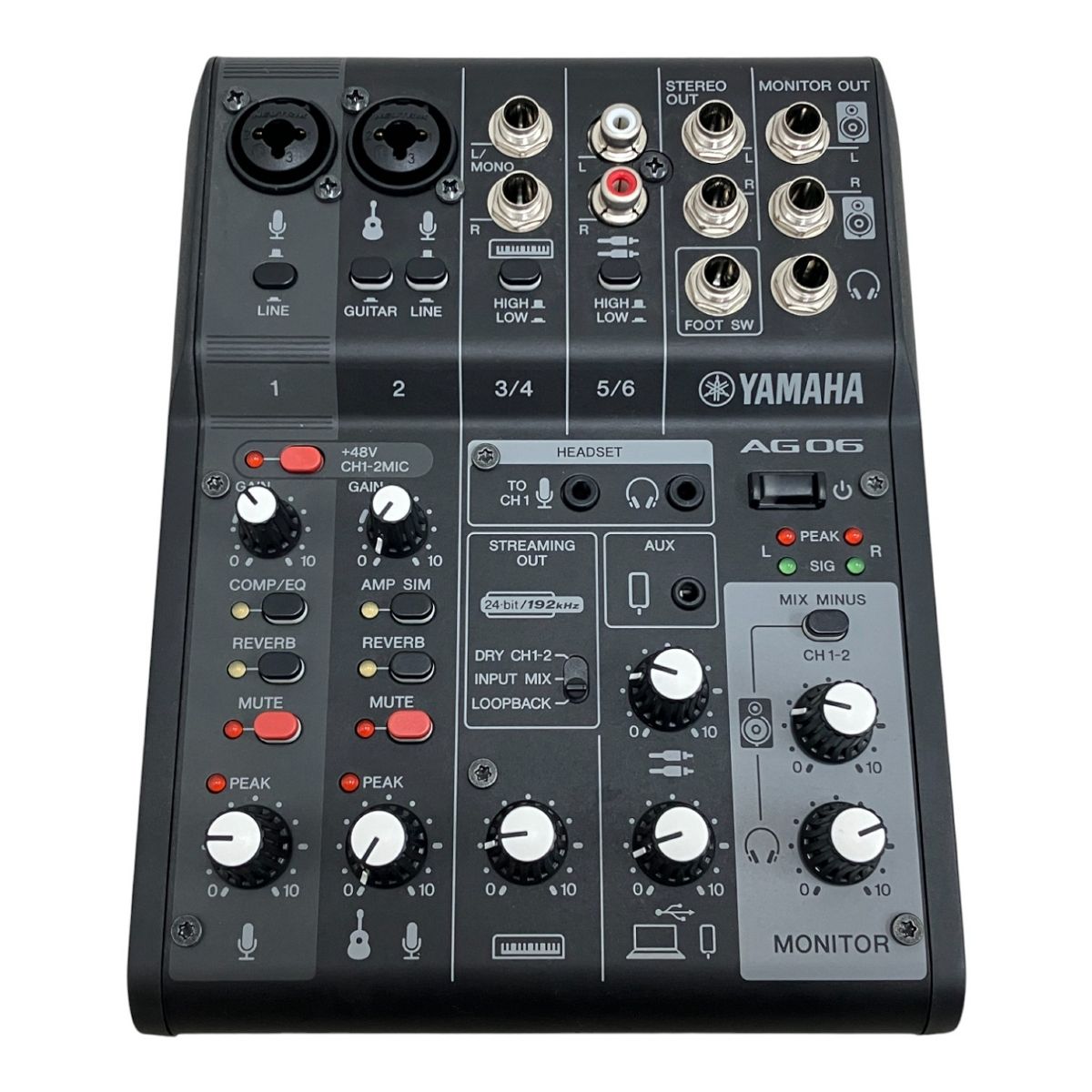 AG06mk2【中古】 YAMAHA AG06MK2 ライブ ストリーミング ミキサー オーディオ