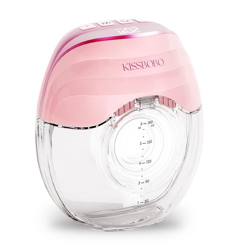 KISSBOBO 搾乳機 電動 軽量で薄型 手なしの電気胸ポンプ きれいになること容易快適および便利 お母さんに最適 グリーン|1個