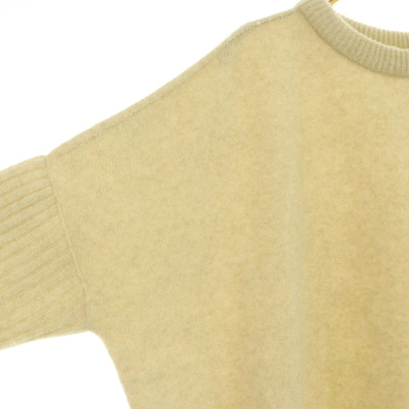 IENA ウールカシミヤ 畦プルオーバー　ベージュ IENA - IENA ウールカシミヤ 畦プルオーバー ベージュの通販 by