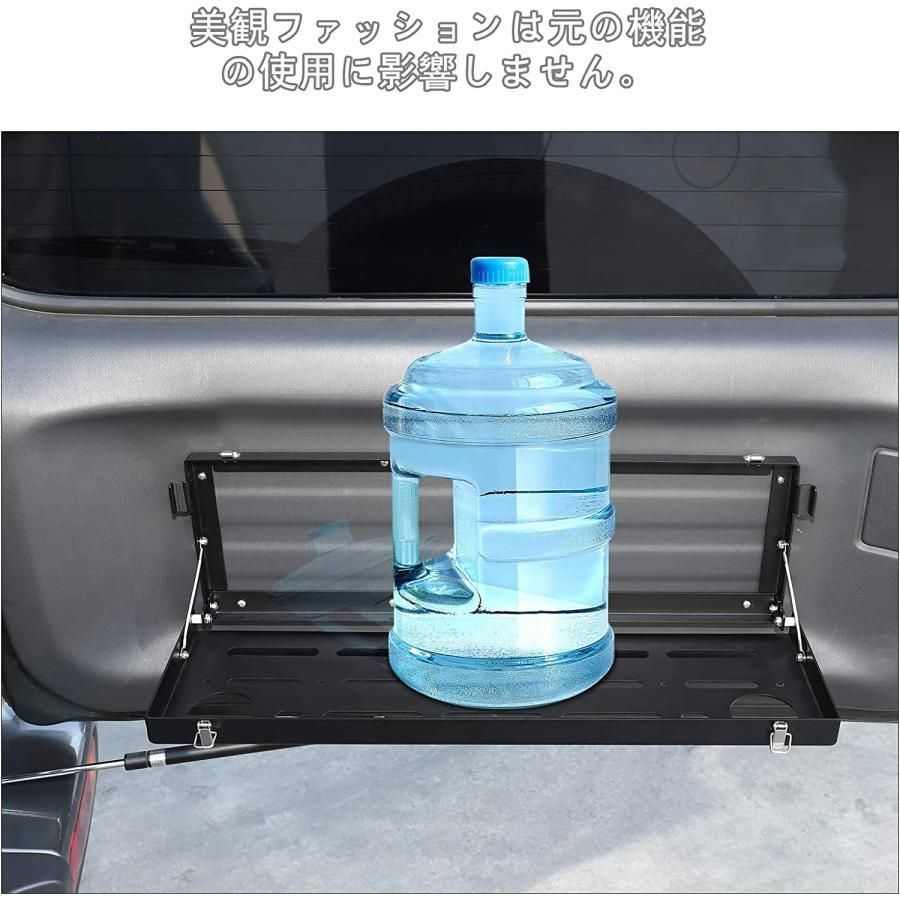 スズキジムニー 07-15 jb23 jb43 jb33 適用 テールゲートテーブル Suzuki Jimny 貨物棚 小物置き 折り畳み式 テーブル リアドア貨物棚ジープ アルミ合金 FFCRYSTALESIA_COM