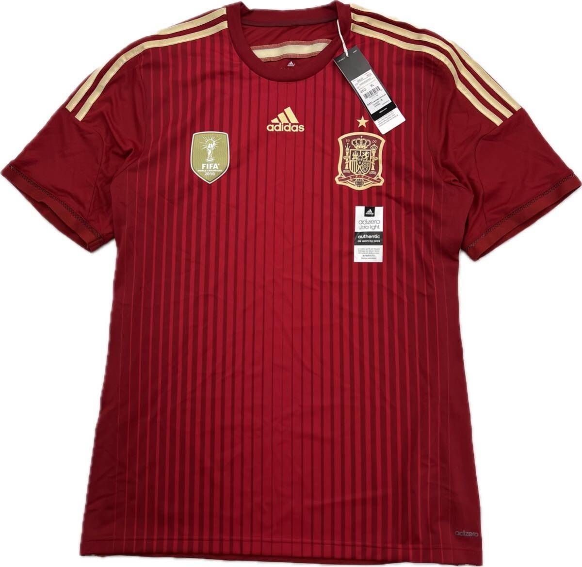タグ付 ♥品 adidas スペイン代表 RFCF ユニフォーム ゲームシャツ Tシャツ 4XO FIFA サッカー フットサル アディダス FB134