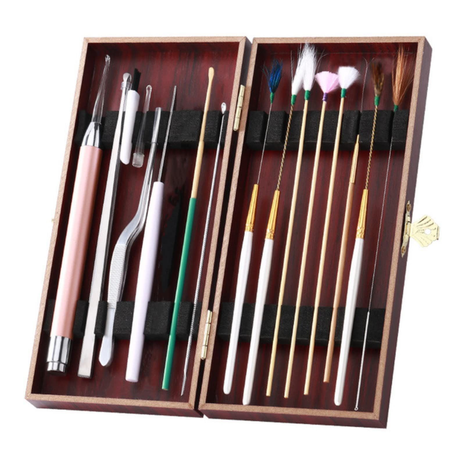 イヤークリーナー みみかき 耳掃除 18本セット 耳垢クリーニング ピンセット 耳掻きセット 耳かき 収納ケース付き 携帯便利 LEDライト付き 子供用 お年寄り用 YFFSFDC 家庭用