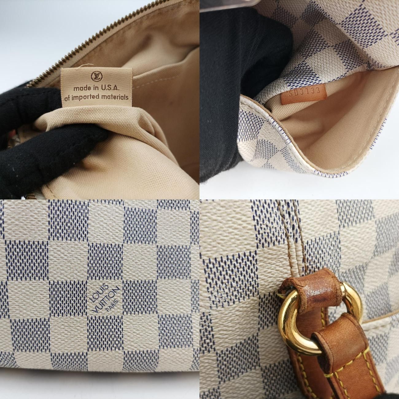 ルイヴィトンLouis VuittonトータリーPMアズールダミエキャンバスN51261SD3133