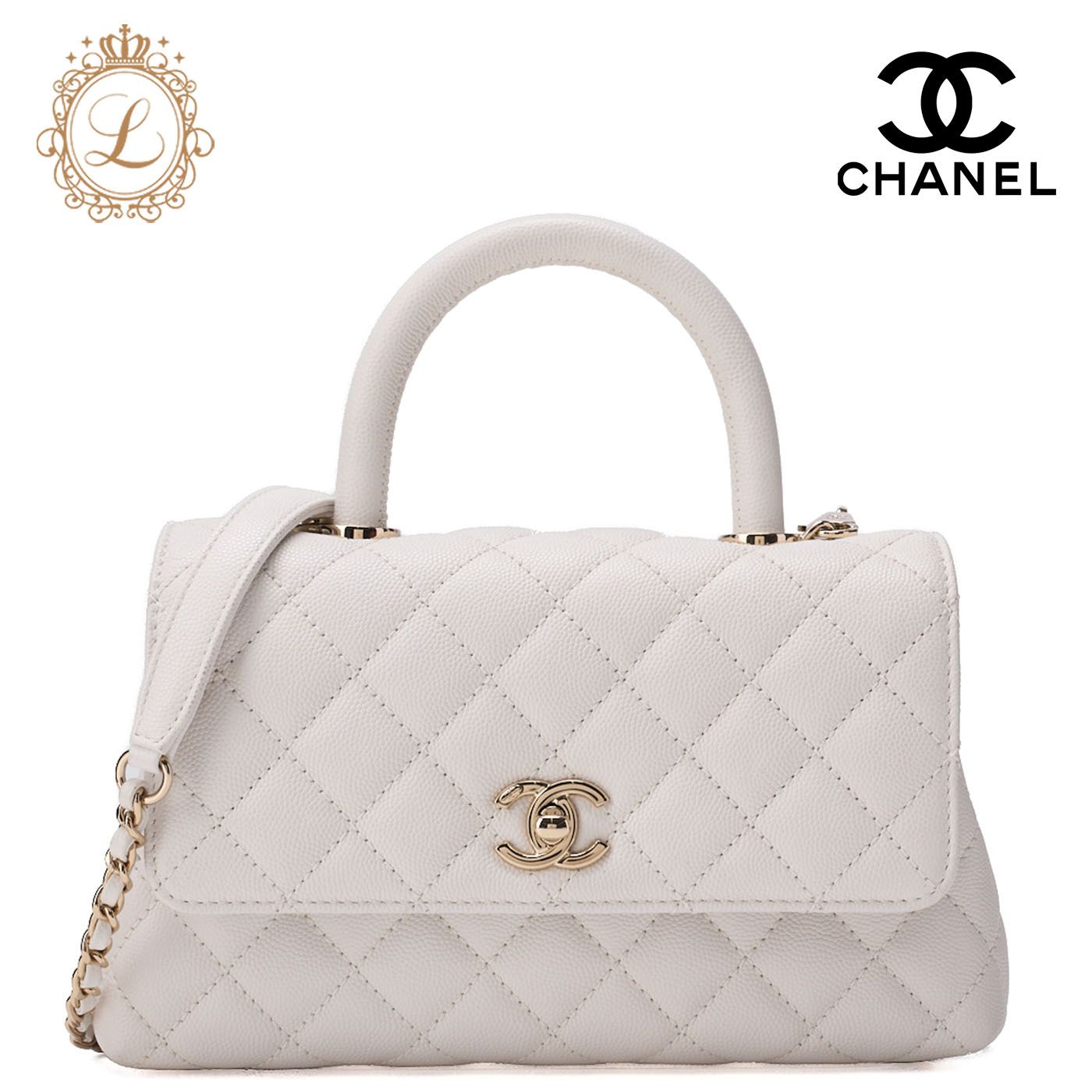 シャネル ショルダーバッグ 白 シャネル CHANEL ショルダーバッグ 白 