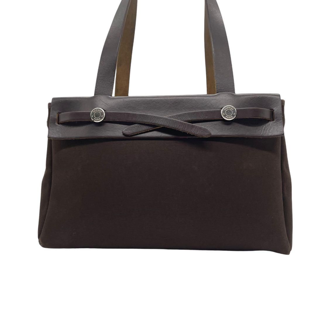 HERMES エルメス B2 替えバッグ付 キャンバス トート エールバッグ 