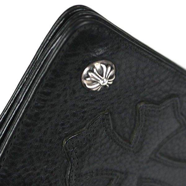 CHROME HEARTS WALLET-1ZIP HONOLULU 購入 CHROME HEARTS 1 ZIP CROSS BUTTONS W/CROSS PATCH WALLET