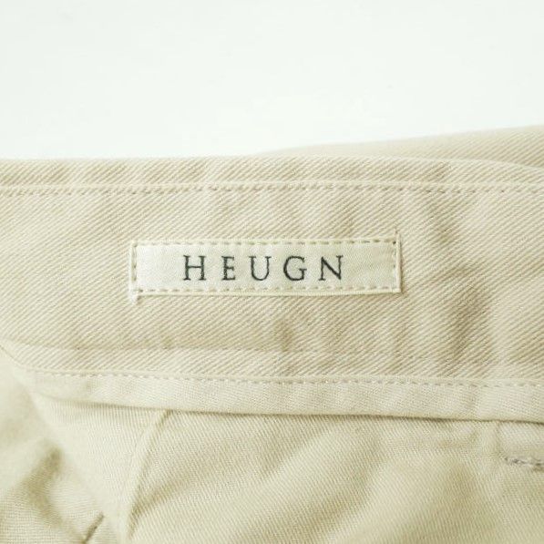 HEUGN ユーゲン 22SS 日本製 GEORGE - 2PLEATED TROUSERS 2プリーツトラウザーズ TROUSER 006 3 SAND  BEIGE チノ パンツ ボトムス mc68549 - メルカリ