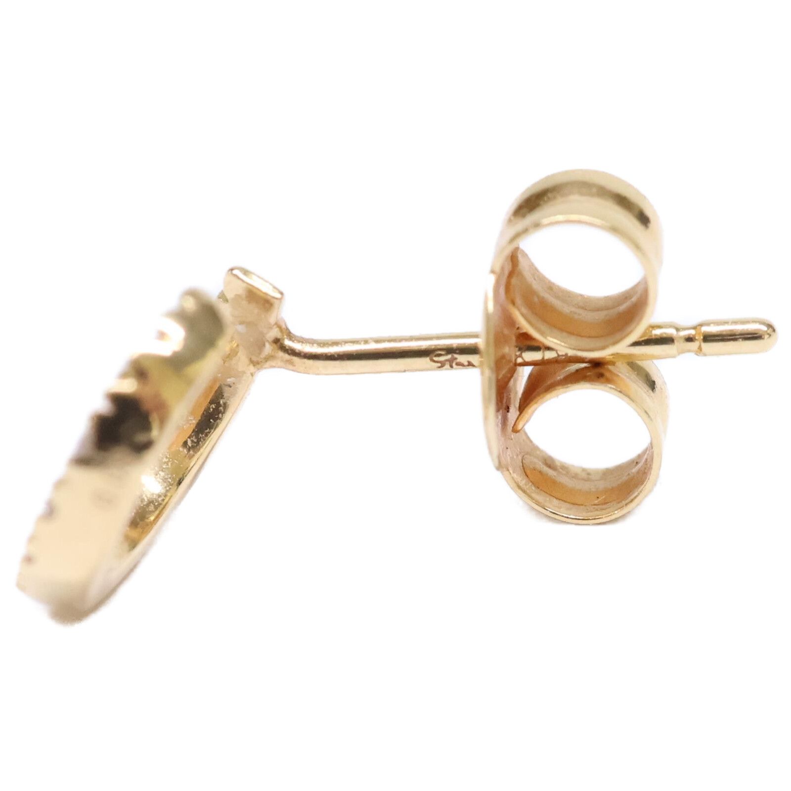 スタージュエリー K18DIAMOND MOON PIERCED EARRING STAR JEWELRY - スタージュエリー K18 0.03 DIAMOND MOON