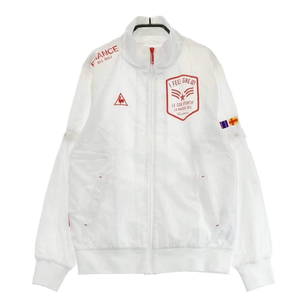 LE COQ SPORTIF ゴルフレディースジャケット ホワイト　LL サイズ：L LE COQ GOLF ルコックゴルフ 2way ジャケット ホワイト系