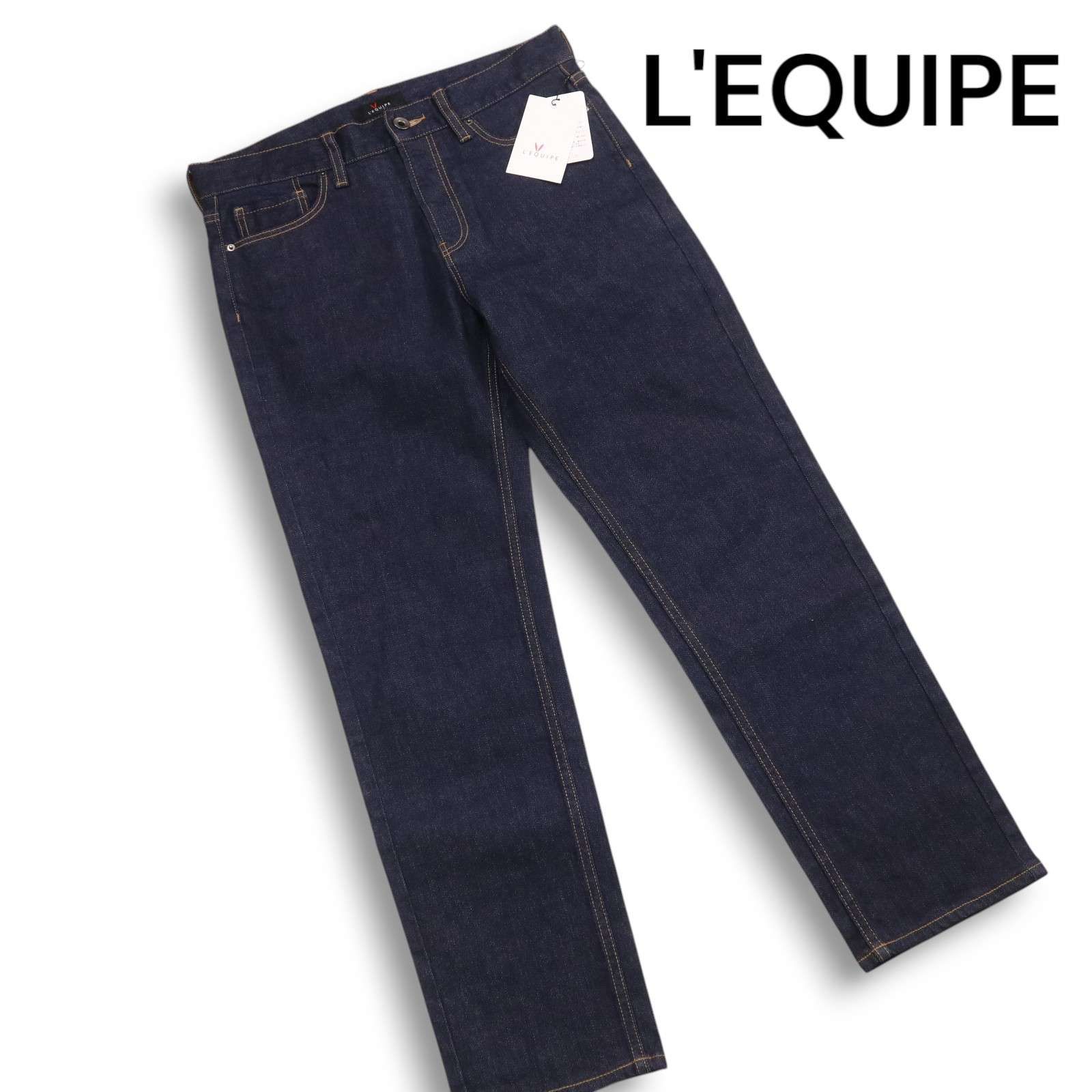 L'Equipe Yoshie Inaba ストレートデニムライトブルー 新品☆ L'EQUIPE YOSHIE INABA レキップ ヨシエイナバ