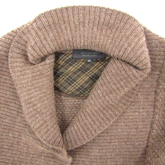 バーバリーブラックレーベル カーディガン ショールカラー トップス レディース 38サイズ ブラウン系 BURBERRY BLACK LABEL バーバリーブラックレーベル カーディガン ショールカラー