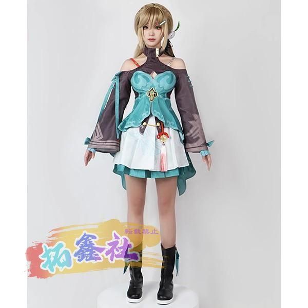 崩壊 スターレイル 青雀 せいじゃく セイジャク コスプレ衣装 コスプレ ウィッグ 靴 学園祭 イベント ウィッグ 靴 選択