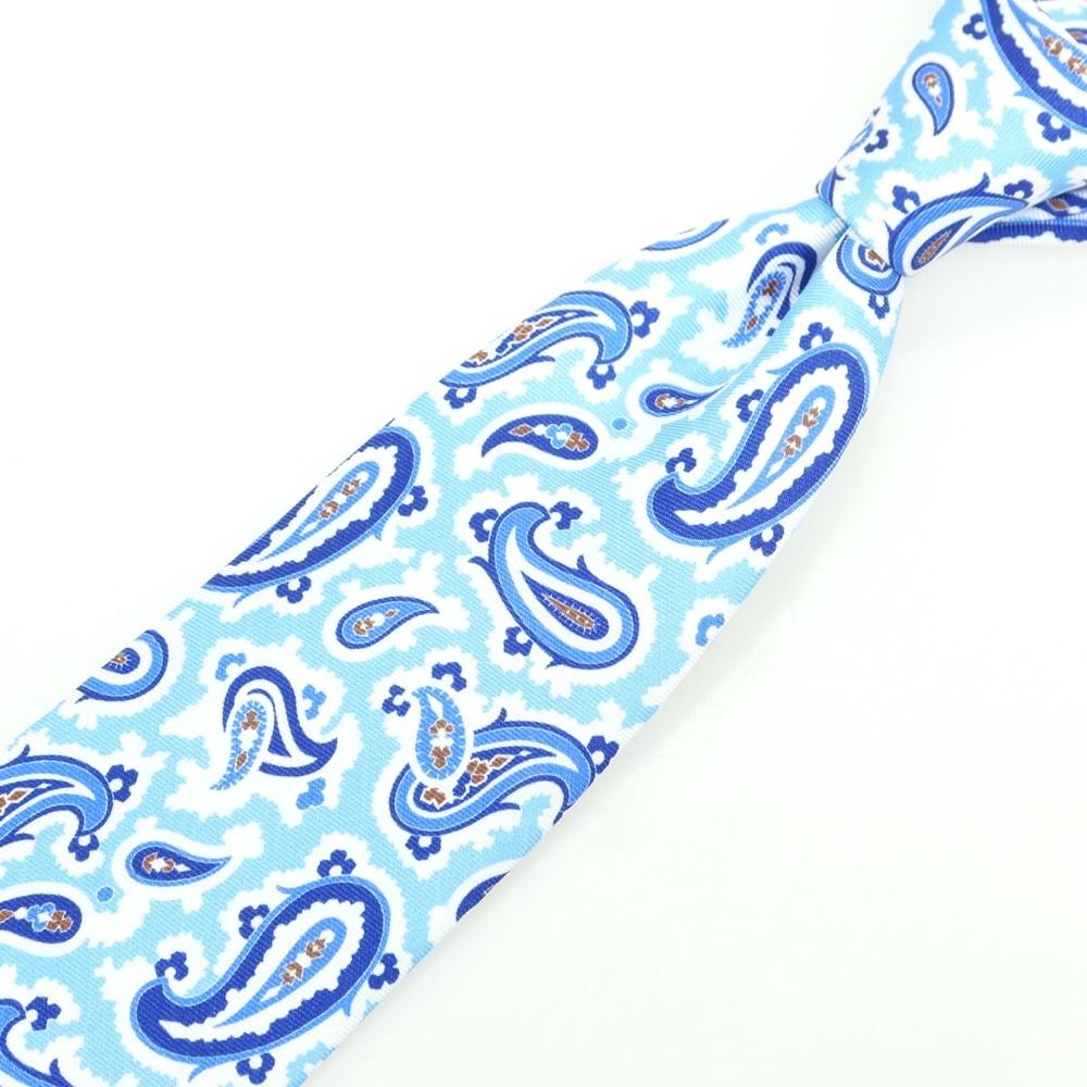 BORRELLI ペイズリー柄シルクネクタイ LUIGI BORRELLI / ペイズリー柄シルクネクタイ