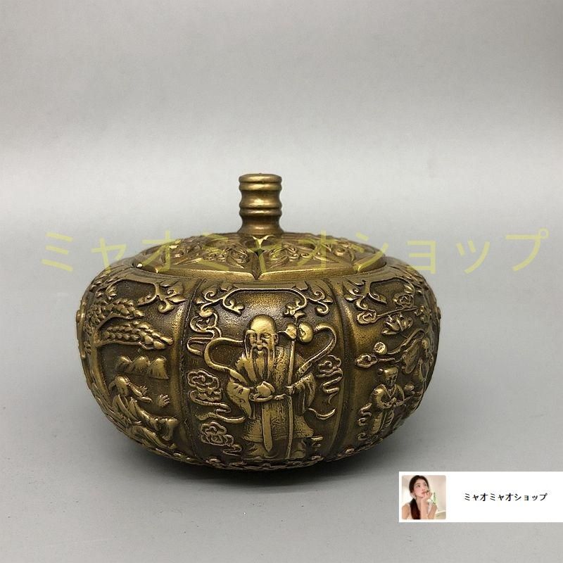 銅 細工 寿星薫香炉 茶道具 香道具 装飾品 工芸品 置物