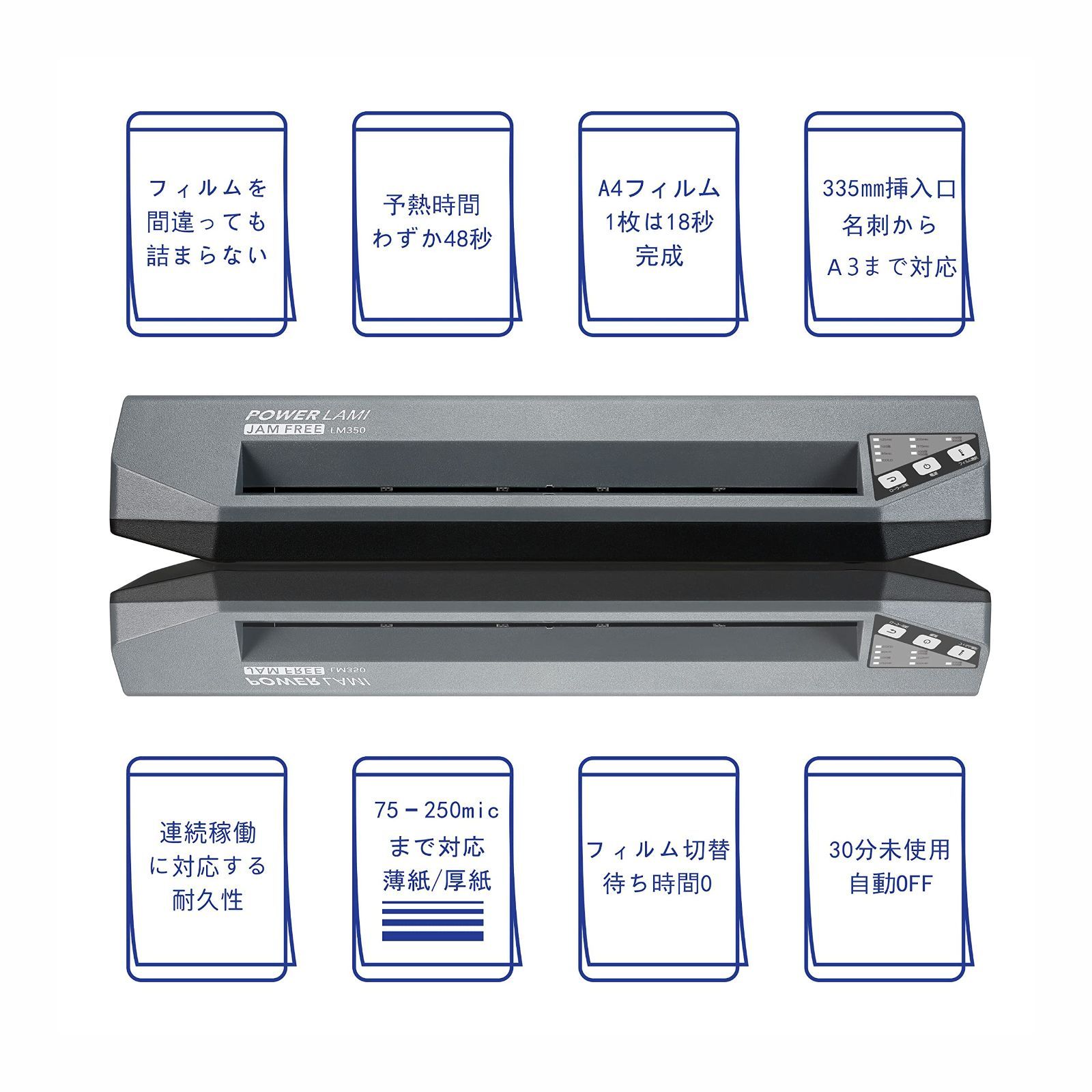 SINCHI A3 ラミネーター 高耐久性 & 詰まりゼロ設計 75/250μm ラミネート A3/A4/B5/名刺サイズ対応  高速ウォームアップ48秒 1分間最長100cmのラミネート速度 ビジネス 学校 業務 家庭用 写真や文書の保存にも最適 - メルカリ